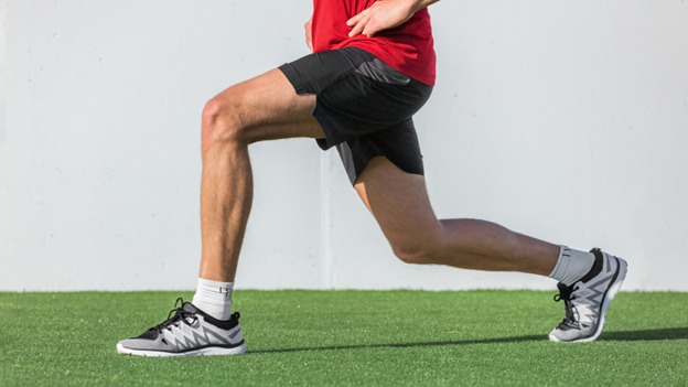 Man working out after recovering from a pulled groin